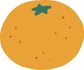 vector illustration of an mandarine
