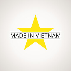 Made in Vietnam - symbol from the Vietnamese flag
