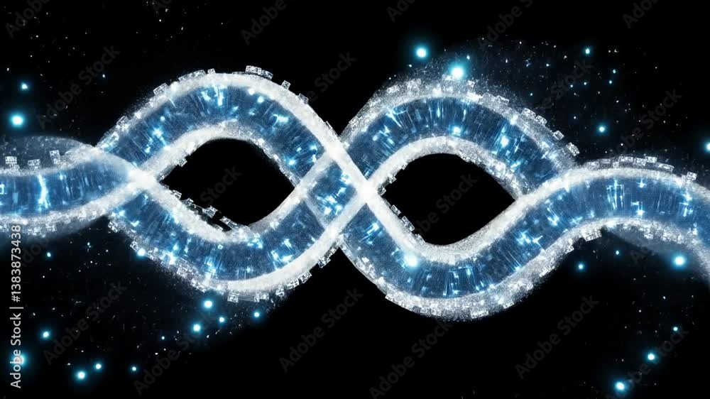 Poster blockchain handshake symbolizes secure digital transactions and trust generative ai