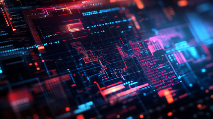 Obraz premium Blockchain technology and cryptocurrency, the defi concept of decentralized finance