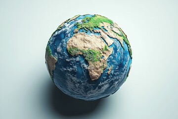 Fototapeta premium Exploring global connections through a detailed world map representation