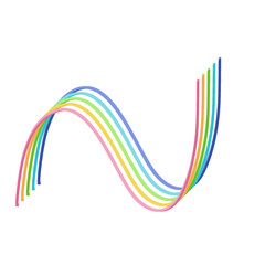 abstract rainbow wave