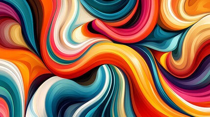 Obraz premium Colorful different shapes, swirls, shapes, arches, squiggles, brush strokes and doodles, geometric figures, abstract background in pop art style