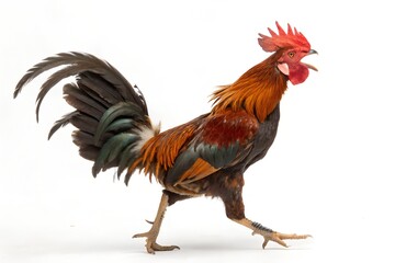 Fototapeta premium rooster isolated on white