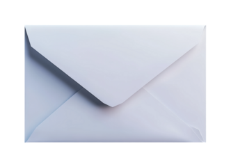 Sending a letter home office envelope minimalist design isolated on transparent background, png