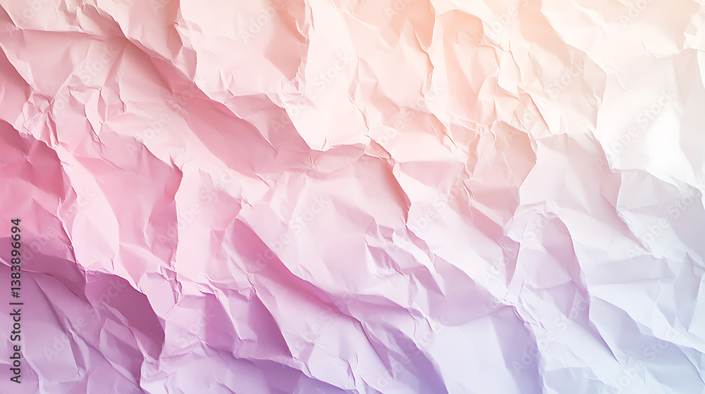 Poster a highresolution image showcasing the intricate details of a crumpled paper texture, serving as a ba