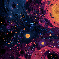cosmic mystic galaxy background