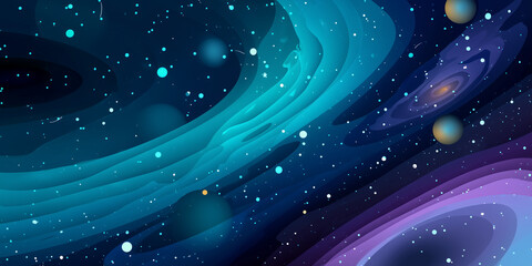 cosmic mystic galaxy background
