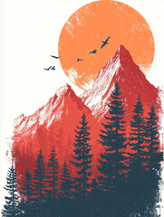 Moutain illustration