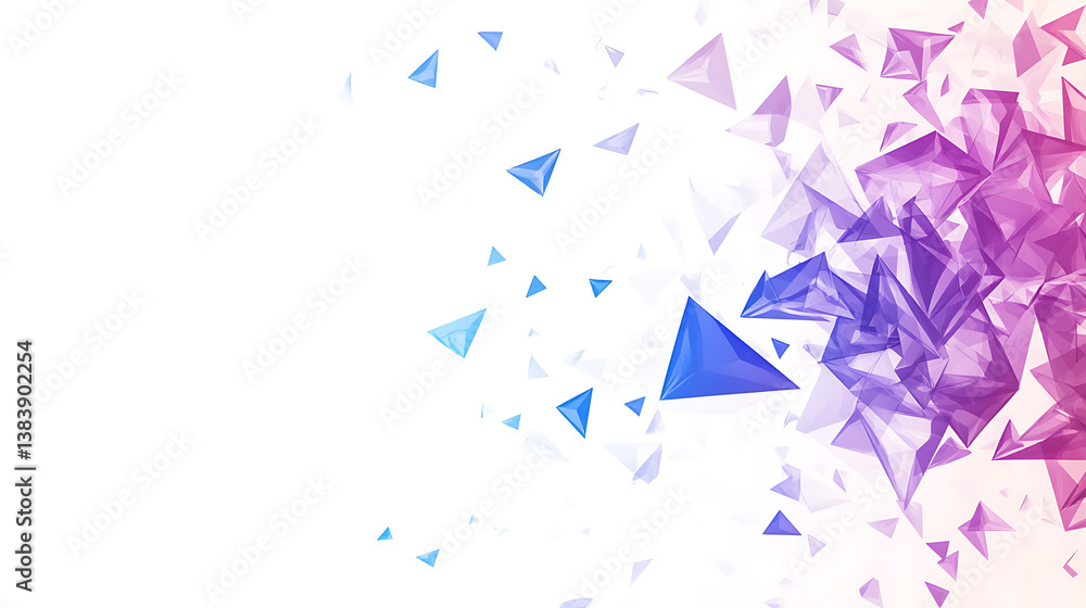 Poster abstract background with blue and pink shiny vertical lines