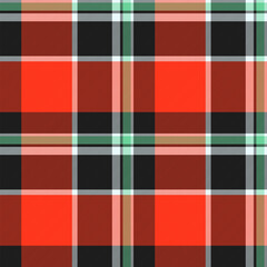 Vibrant red, black, and green plaid pattern.  Perfect for textile design, website backgrounds, or holiday projects.