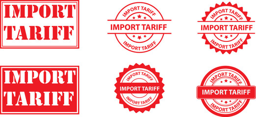 import tariff rubber stamps .stamp frame set square, circle