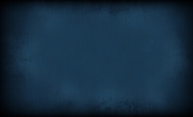 Dark Blue Grunge Texture with a Subtle Vintage and Mysterious Feel