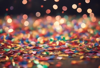 confetti year colorful lights background happy new blue abstract wood night light stage advent winter christmas template blurred defocused party glowing gold wooden concept shiny rustic bright table