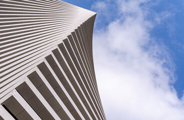 Modern architectural design with dynamic lines and angles