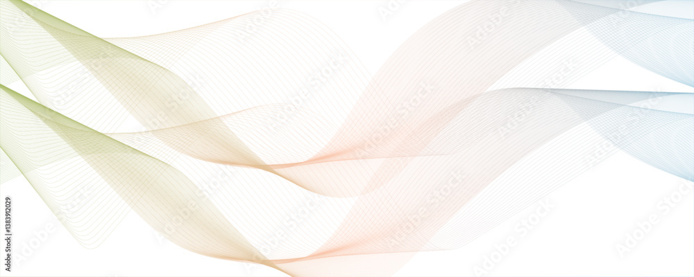Poster abstract simple pink white blend line wavy pattern featuring gentle curves and a light pink color pa