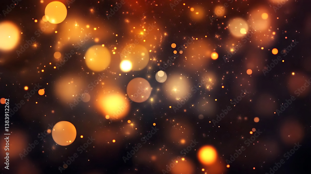 Leinwandbilder Light beige background with blurred bokeh lights, creating an elegant and soft atmosphere for design projects