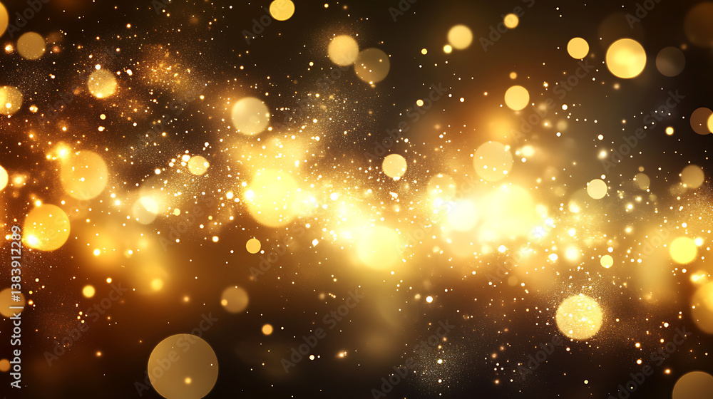 Poster Light beige background with blurred bokeh lights, creating an elegant and soft atmosphere for design projects
