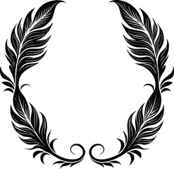 Obraz premium laurel wreath vector illustration