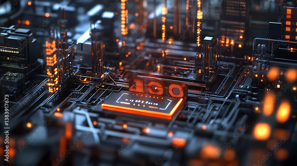 Poster Industrial factory showcasing 5g connection technology for high-speed wifi internet, enhancing manufacturing efficiency and automation process management for smart factories