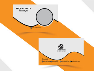 Creative fast food business  Card Design