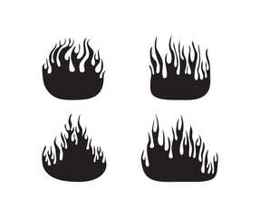 set of fire icons