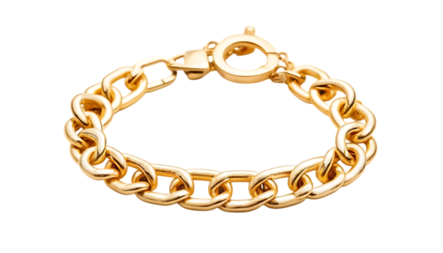  Gold chain bracelet png