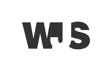 WJS logo design. Initial letter W J S bold font style for tech startups, consulting, corporate branding. Creative company name, headlines typography identity, trendy logotype.