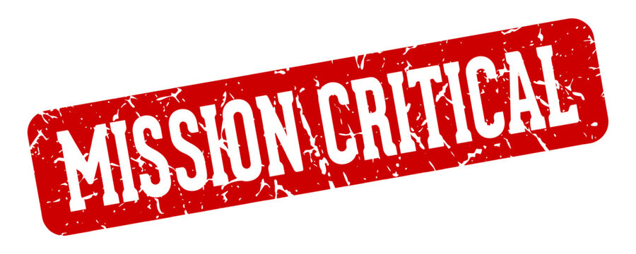 mission critical rectangular sign. mission critical stamp
