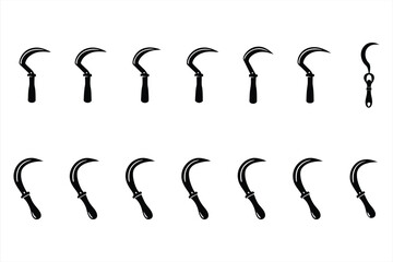 Sickles Silhouette Svg
