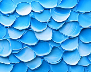Abstract blue and white impasto painting texture