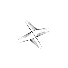 Abstract Geometric Composition, Black Lines on White, Modern Design