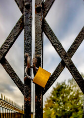 padlock on the fence