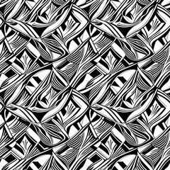 a black and white abstract pattern