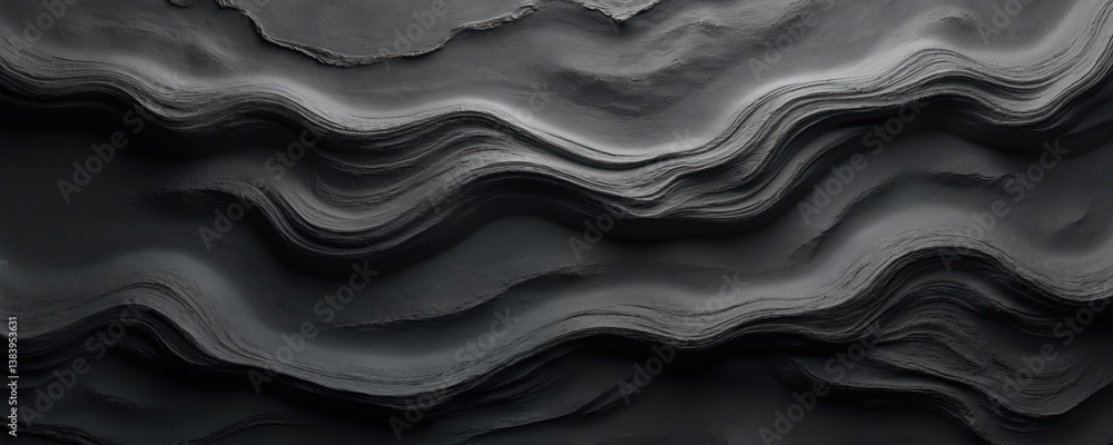 Poster abstract illustration with subtle textures, minimalist design, monochromatic color palette. wavy lin