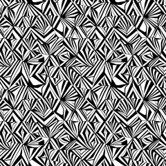 a black and white geometric pattern