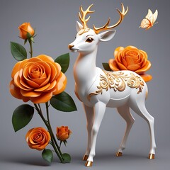 A Deer in Golden Grace