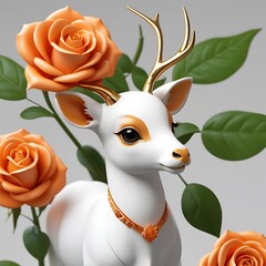 A Deer in Golden Grace