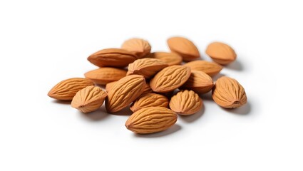 Obraz premium almonds on white background