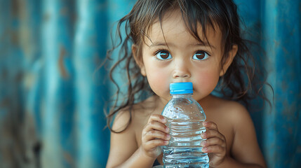 Child drinking water