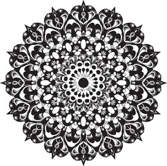 Easy mandala design with clean lines for coloring book, creative mandala art, Mandala design.mandala vector,mandala illustration.