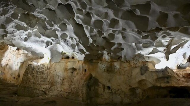 Karain Cave, Antalya. The cave where Neanderthals lived. Hundreds of bats living in the cave.