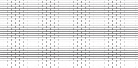 Fototapeta premium white brick wall texture and solid bricks seamless pattern background. 