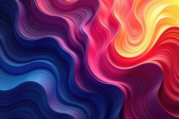Obraz premium Abstract swirling forms create a dynamic, flowing pattern , colorful, wave