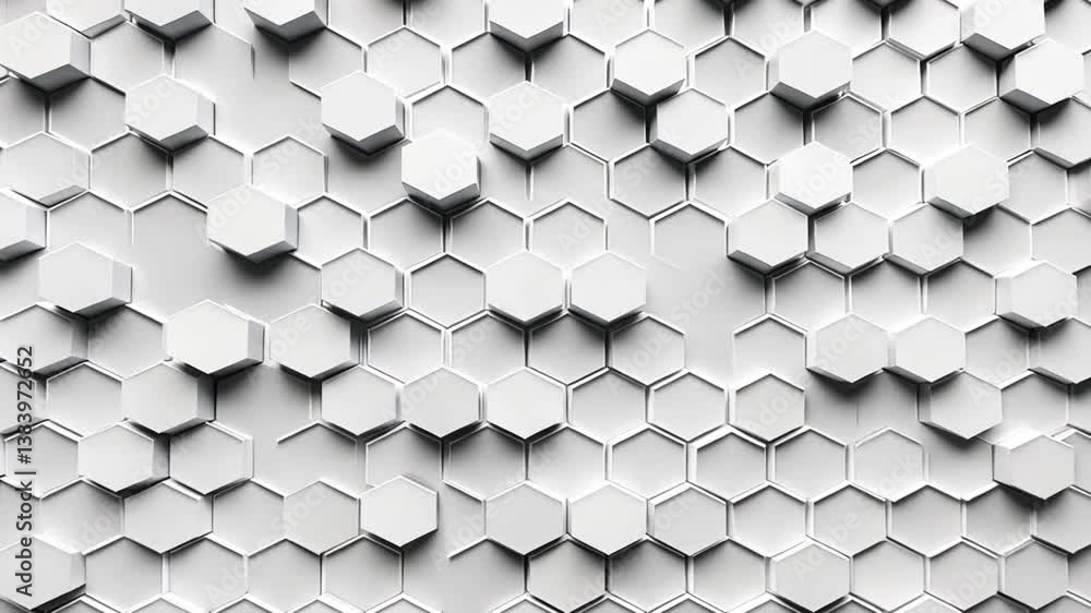 Poster hexagonal background design showcasing geometric patterns and textures generative ai