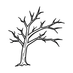 silhouette of a tree