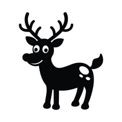 deer silhouette vector illustration