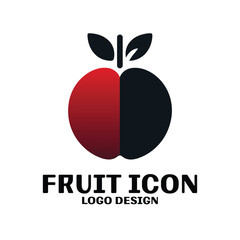 Fruit Icon Vector Logo Design