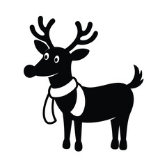 deer silhouette vector illustration