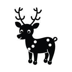 deer silhouette vector illustration